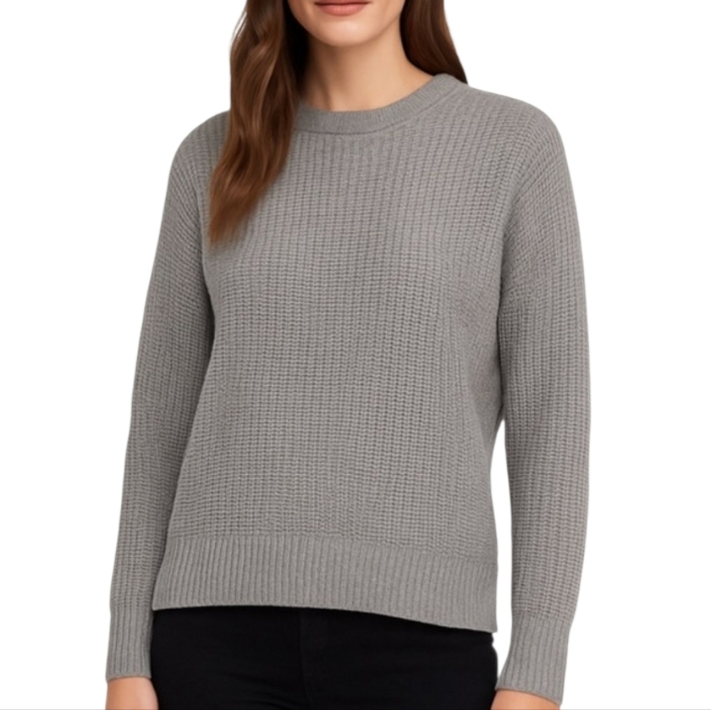 Aritzia Wilfred Free Boxy Waffle Knit 100% Merino Wool Sweater Medium